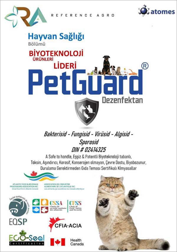 Pet Sektörü Pet Guard Dezenfektan